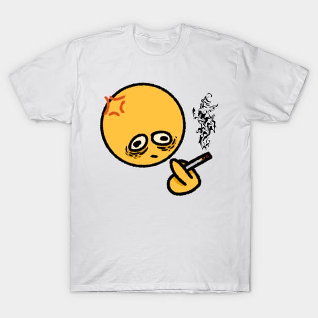 Smoking cursed emoji T-Shirt by Bingust